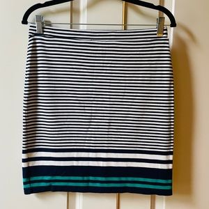 Max Studio Horizontal Stripe Knit Stretchy Mini Skirt Size Medium